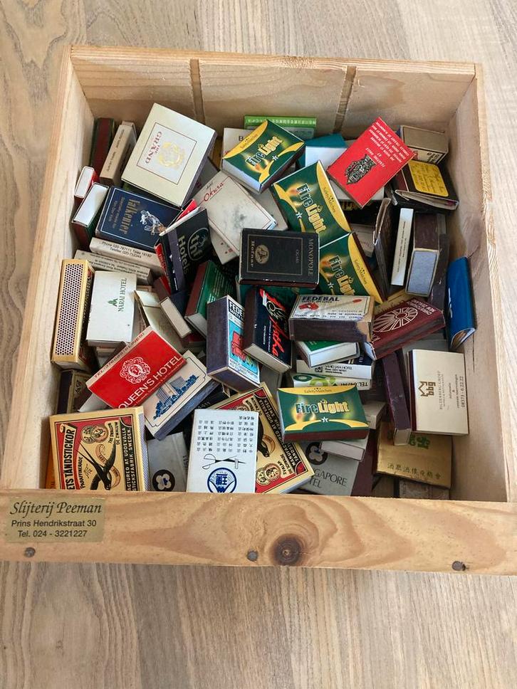 Collectie Luciferdoosjes en -merken, Verzamelen, Rookartikelen, Aanstekers en Luciferdoosjes, Gebruikt, Luciferdoosjes of -merken