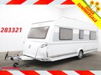 Tabbert Puccini 495HE Rondzit Single Beds (bj 2017), Caravans en Kamperen, Caravans, Rondzit, Tabbert, Bedrijf, Hordeur