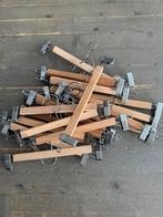 20 Houten Broek/Rok Hangers - Verstelbaar, Kleding | Dames, Kledinghangers, Ophalen, Zo goed als nieuw, Hout, Volwassenen