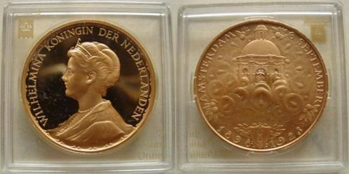Penning Wilhelmina 1898 – 1923 I, Postzegels en Munten, Penningen en Medailles, Brons, Nederland, Verzenden
