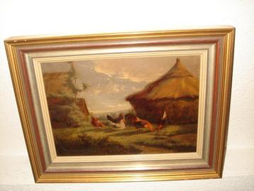 Johan Lodewijk van Leemputten(1840-1910), Rooster + chickens beschikbaar voor biedingen