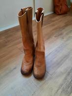 Vintage Tuigleren Laarzen Mt 39, Kleding | Dames, Schoenen, Hoge laarzen, Bruin, Ophalen of Verzenden, Gedragen