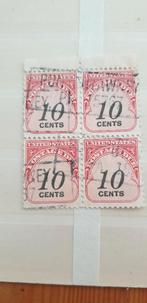 3705 usa blokje due rotary press 10 cents, Ophalen of Verzenden, Noord-Amerika