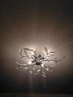 Moderne Plafondlamp met Bladmotief, Ophalen of Verzenden, Zo goed als nieuw, Glas, Modern
