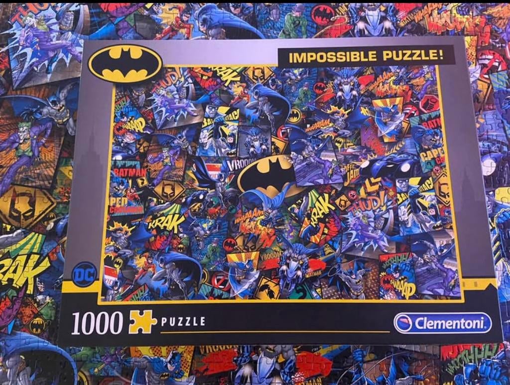 Impossible puzzel batman van clementoni, Ophalen, 500 t/m 1500 stukjes, Zo goed als nieuw, Legpuzzel