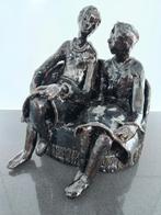 Uniek geglazuurd keramiek beeldje M.W., Antiek en Kunst, Antiek | Keramiek en Aardewerk, Ophalen of Verzenden