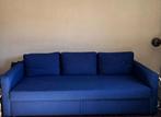 3-zits slaapbank Friheten blauw van IKEA zgan, Huis en Inrichting, Slaapkamer | Slaapbanken, Ophalen, Blauw, Tweepersoons, 140 cm