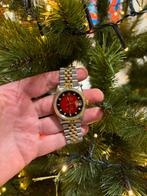 Rolex datejust 36 mm diamanten rood VIGNETTE! Uniek!, Staal, Rolex, Goudpunt, Ophalen of Verzenden