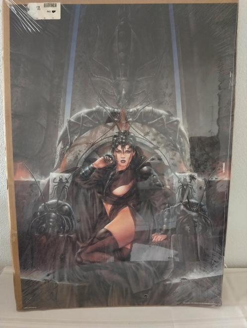 Grote poster fantasy/gothic tekening Luis Royo zie foto's, Verzamelen, Posters, Zo goed als nieuw, Overige onderwerpen, A1 t/m A3