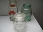 3 Grote glazen Rumtopf weck en Stolp flessen samen €15,00, Ophalen of Verzenden