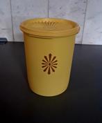 Tupperware,voorraaddoos,geel,70.s, Ophalen of Verzenden