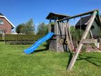 speelhuisje, speeltoestel met glijbaan, schommel en ringen, Ophalen, Gebruikt, Glijbaan, Aanbouwonderdeel