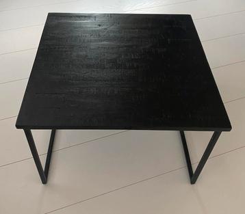 HK Living - Salontafel - Zwart & vierkant beschikbaar voor biedingen