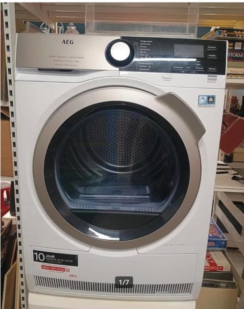 AEG 6000 wasmachine 9 kg / AEG 9000 warmtepomp droger 8kg, Witgoed en Apparatuur, Was-droogcombinaties, Zo goed als nieuw, 8 tot 10 kg