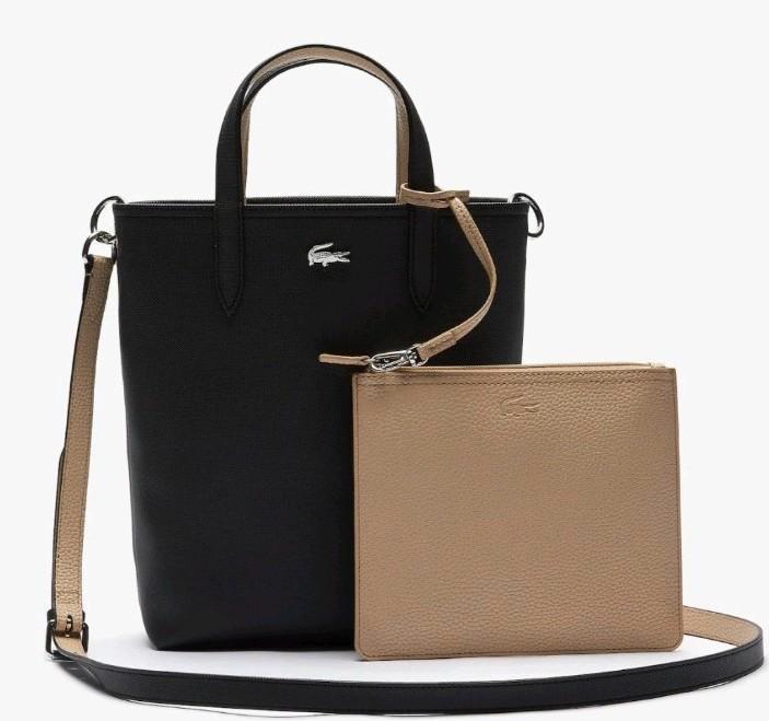 Lacoste Ana Shopper - Schoudertas Set Omkeerbaar Nieuw, Sieraden, Tassen en Uiterlijk, Tassen | Damestassen, Nieuw, Shopper, Zwart