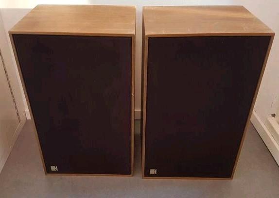 Kef Chorale Vintage Speakers - Topgeluid!, Audio, Tv en Foto, Luidsprekers, Gebruikt, Front, Rear of Stereo speakers, 60 tot 120 watt