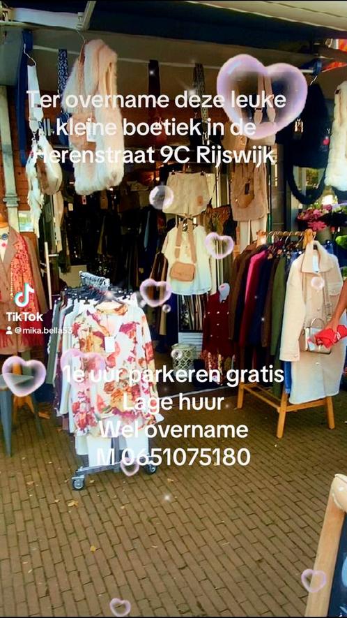 Ter overname dames Boetiek RIJSWIJK, Zakelijke goederen, Overige Zakelijke goederen, Ophalen of Verzenden