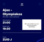 Ajax - Olympiakos CL - vak 430, Eén persoon