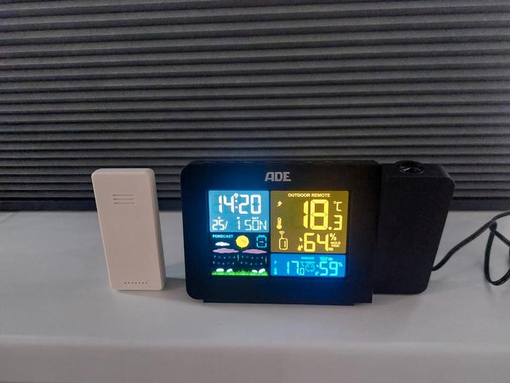 Weerstation met buitensensor, Audio, Tv en Foto, Weerstations en Barometers, Zo goed als nieuw, Weerstation, Ophalen of Verzenden