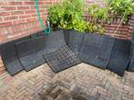 9 rubberen speeltegels, afmeting 50x50 cm, Tuin en Terras, Tegels en Klinkers, Ophalen, Overige typen, Rubber, Zo goed als nieuw