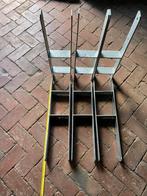 Paal steunen 15 x 15 x 60 cm gegalvaniseerd en nieuw, Tuin en Terras, Ophalen of Verzenden, Zo goed als nieuw