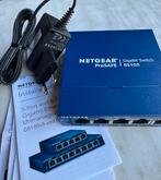 Netgear ProSAFE GS105 Gigabit Switch - 5 Poorten, Computers en Software, Netwerk switches, Ophalen of Verzenden, Gebruikt