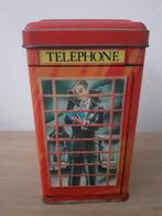 engelse telefooncel  spaarpot, Ophalen, Gebruikt, Metaal of Blik, Overige thema's