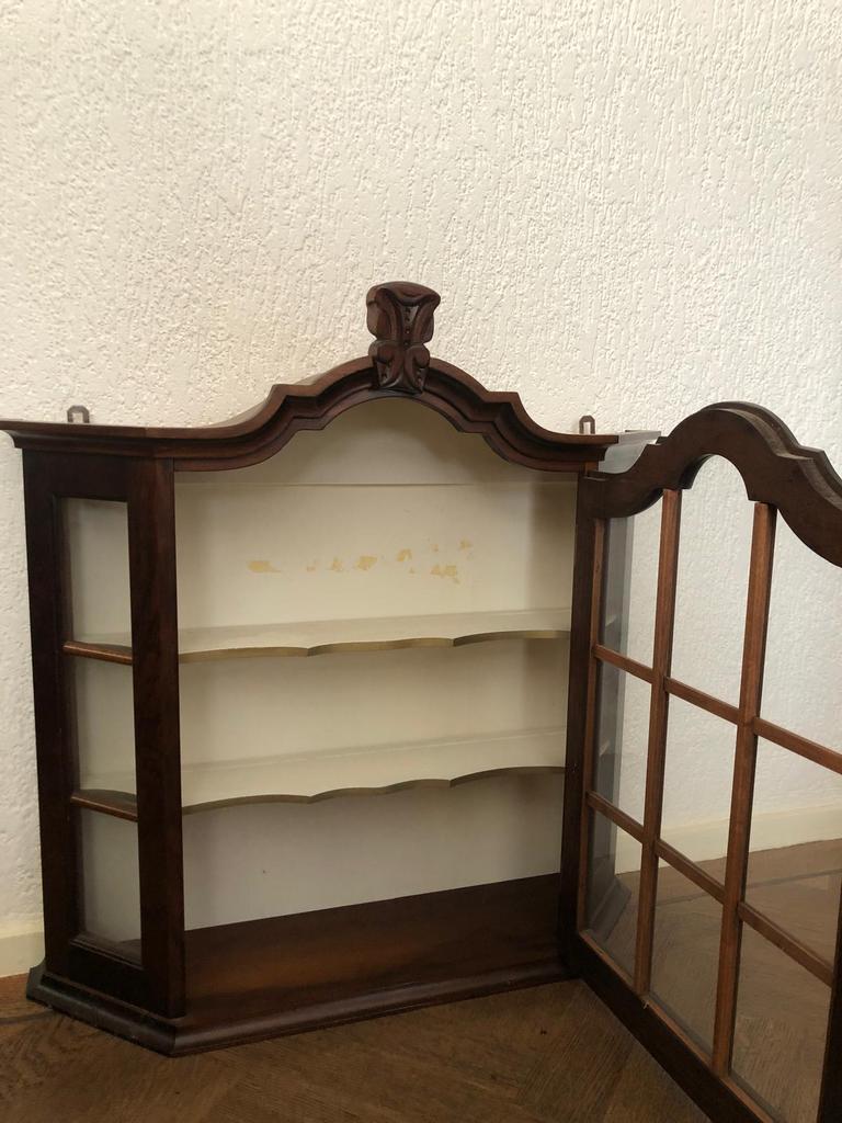 Vitrinekast, Huis en Inrichting, Kasten | Vitrinekasten, Ophalen, 50 tot 100 cm, Zo goed als nieuw, 150 tot 200 cm