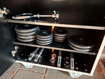 Verstelbare dumbells 30mm met kettlebell halters nieuwstaat! beschikbaar voor biedingen