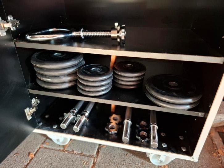 Verstelbare dumbells 30mm met kettlebell halters nieuwstaat!, Sport en Fitness, Fitnessmaterialen, Zo goed als nieuw, Kettlebell