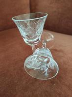 6 brocante kristallen shot/borrelglaasjes, Antiek en Kunst, Ophalen of Verzenden