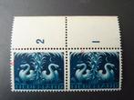 plaatfout  407  , postfris paartje., Postzegels en Munten, Postzegels | Nederland, Verzenden, Na 1940, Postfris