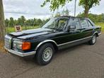 Mercedes-Benz S-Klasse 3.8 380 SEL AUT 1981 Zwart Apk 2026, Auto's, Automaat, 8 cilinders, 1650 kg, Zwart