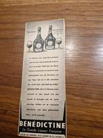 013 Oude Bénédictine Reclame Advertenties, Ophalen of Verzenden, Gebruikt, Reclamebord