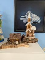 2 houten settings met verlichting, Diversen, Ophalen, Zo goed als nieuw