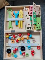 Leuke houten bouw/schroefset, Kinderen en Baby's, Speelgoed | Houten speelgoed, Ophalen of Verzenden, Zo goed als nieuw