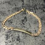 14k gouden armband naam graveren, Ophalen of Verzenden, Nieuw, Goud
