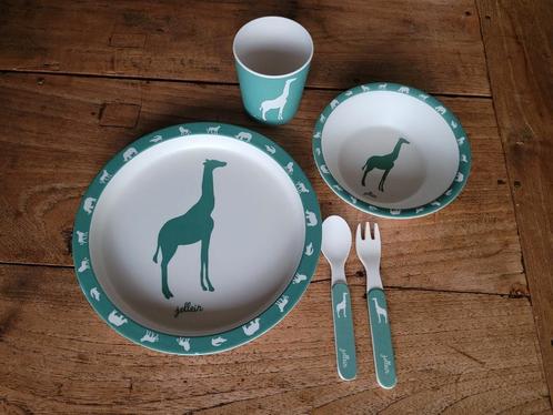 Jollein Dinerset Safari Forest Green, Kinderen en Baby's, Kinderspulletjes, Gebruikt, Ophalen