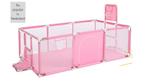 Roze Grondbox inclusief voetbalgoal en basketbalnet 188x124c, Kinderen en Baby's, Nieuw, Rechthoekig, Verzenden