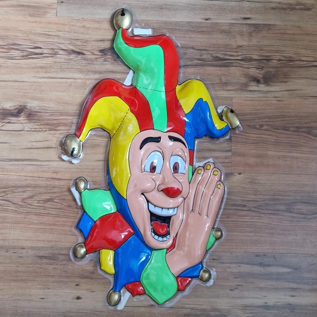 Carnaval Hangdecoraties 1 nar de andere alles per 2 in één k, Ophalen of Verzenden, Zo goed als nieuw, Feestartikel, Carnaval