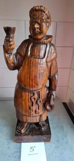 Houten Monnik Beelden, Antiek en Kunst, Kunst | Beelden en Houtsnijwerken, Ophalen of Verzenden