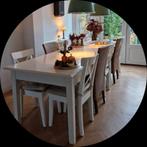 Rotan stoelen 4 stuks, Huis en Inrichting, Stoelen, Ophalen, Bruin