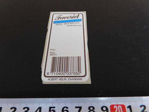sticker AH Albert Heijn Zaandam Favoriet Heel Witbrood, Verzamelen, Stickers, Zo goed als nieuw, Bedrijf of Vereniging, Ophalen