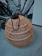 Rieten Hanglamp - HK Living Stijl, Ophalen, 50 tot 75 cm, Bohemian, Zo goed als nieuw