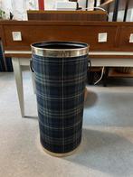 Vintage design, brocante, antieke paraplubak Schotse ruit, Huis en Inrichting, Woonaccessoires | Paraplubakken, Gebruikt, -, -