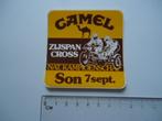 sticker oud CAMEL MOTORCROSS Son NK Kampioen zijspan cross, Verzenden, Zo goed als nieuw, Bedrijf of Vereniging