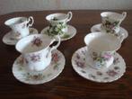Royal Albert Theekopjes met schotel...5 stuks, Ophalen, Zo goed als nieuw, Overige stijlen, Kop(pen) en/of Schotel(s)