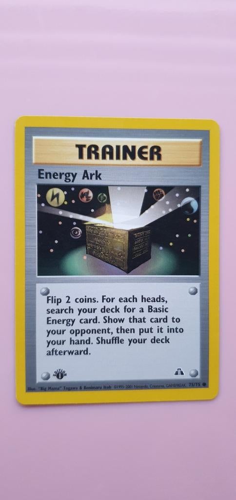 Trainer 75/75 energy ark pokemon kaart, Ophalen of Verzenden, Zo goed als nieuw