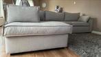 Hoekbank met chaise lounge & hocker, 250 tot 300 cm, Gebruikt, Stof, Ophalen