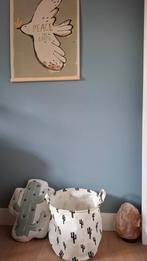 Cactus Kussen + opbergmand als nieuw, Ophalen of Verzenden, Zo goed als nieuw, Kleed of Kussen